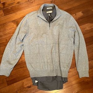 Men’s dress shirt and sweater set size large